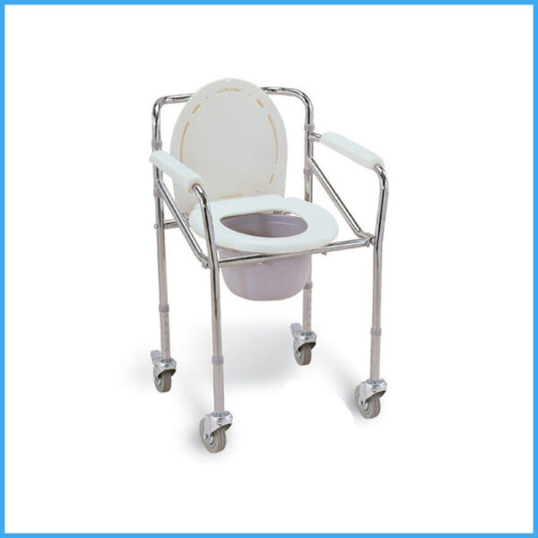 Commode Chair Aluminum with Wheel China