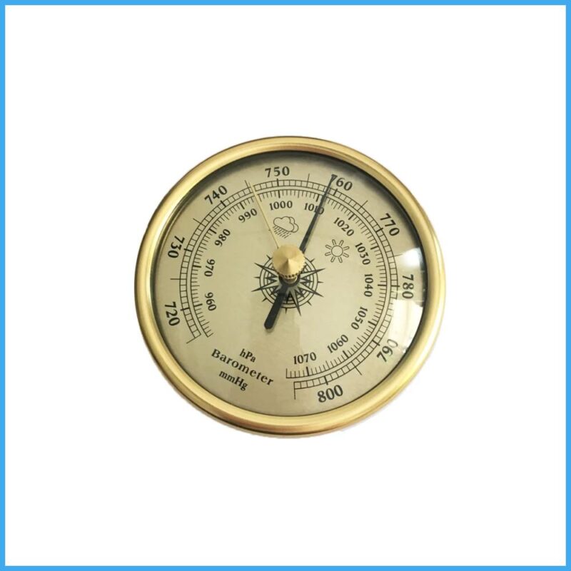 Analog Baro Meter Golden Dial