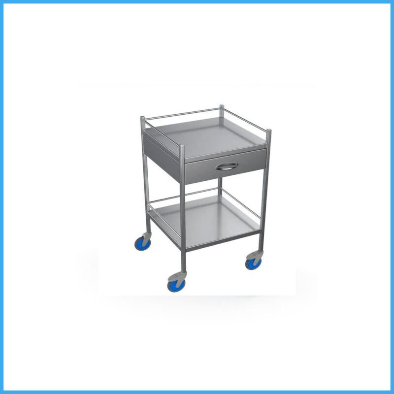 Instrument Trolley Stainless Steel Complete Super Delux Quality Pak Made