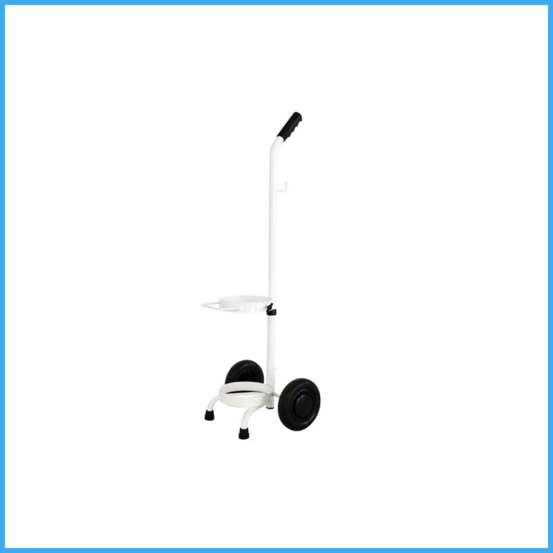 Oxygen Cylinder Trolley Stainless Steel Medium Size