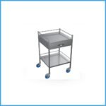 Instrument Trolley SS Top and Iron Frame Ecnome Quality Pak Made Size 18X24 With Draws