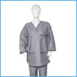 Medical Scrub Ash Grey Color Full Sleeves