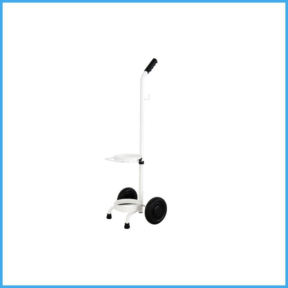 Oxygen-Cylinder-Trolley-Stainless-Steel-Medium-Size.jpg Oxygen Cylinder Trolley Stainless Steel Medium Size - Image 1