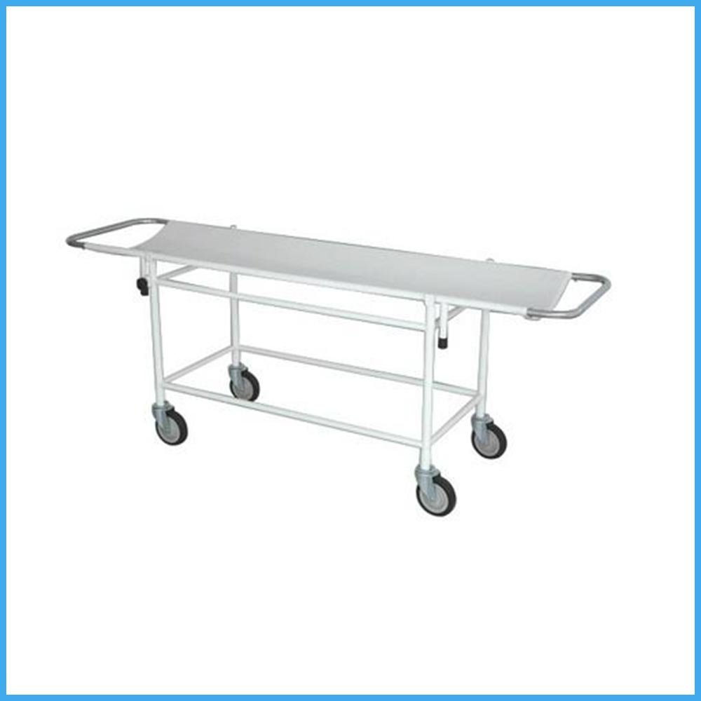 Stretcher-Trolley-with-Wheel-S.S-Top.jpg Stretcher Trolley with Wheel S.S Top - Image 1