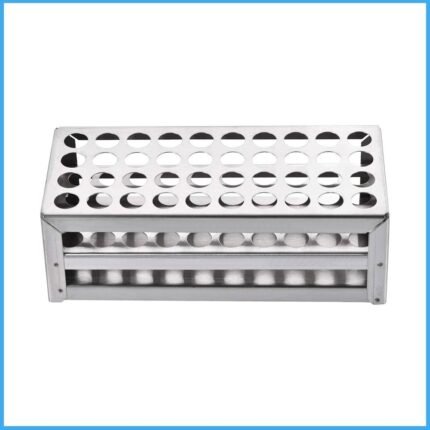 Test Tube Stand Stainless Steel 48 Holes