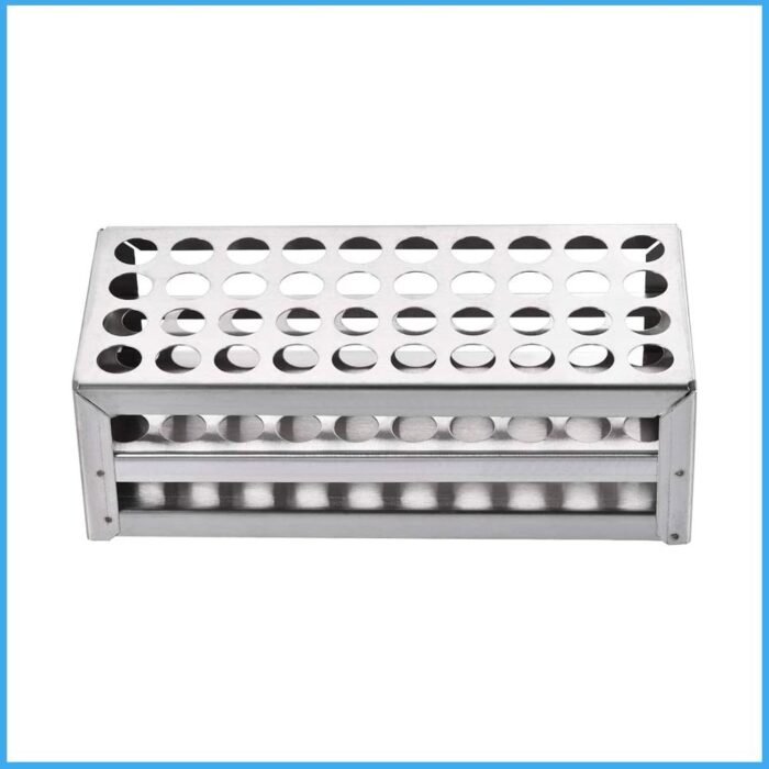 Test Tube Stand Stainless Steel 48 Holes - CitiScientific Supply