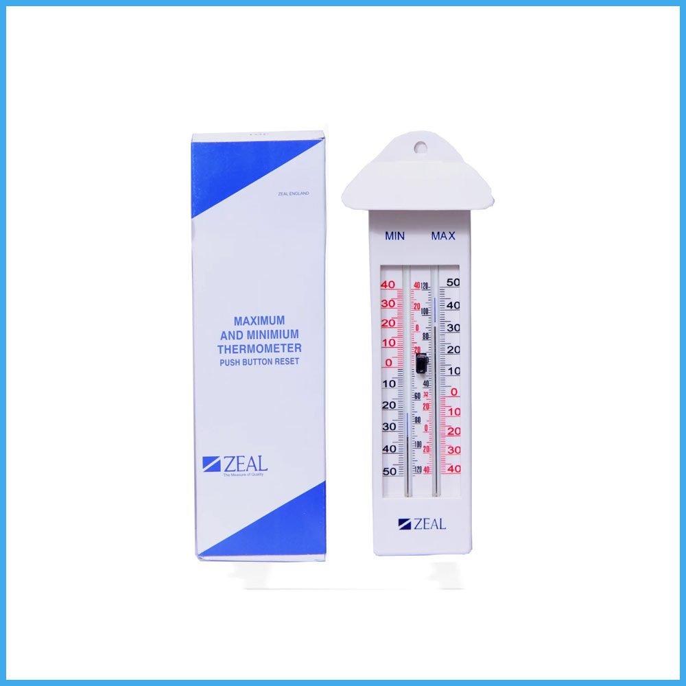 Zeal-minimum-Maxiumum-Thermometer-England-Made.jpg Zeal minimum Maxiumum Thermometer England Made - Image 1